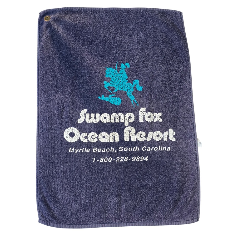 Cannon Vintage 1990s Swamp Fox Ocean Resort Myrtle Beach Golf Towel